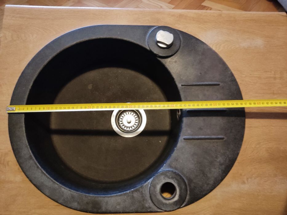 Zlew kuchenny/zlewozmywak okrągły jednokomorowy