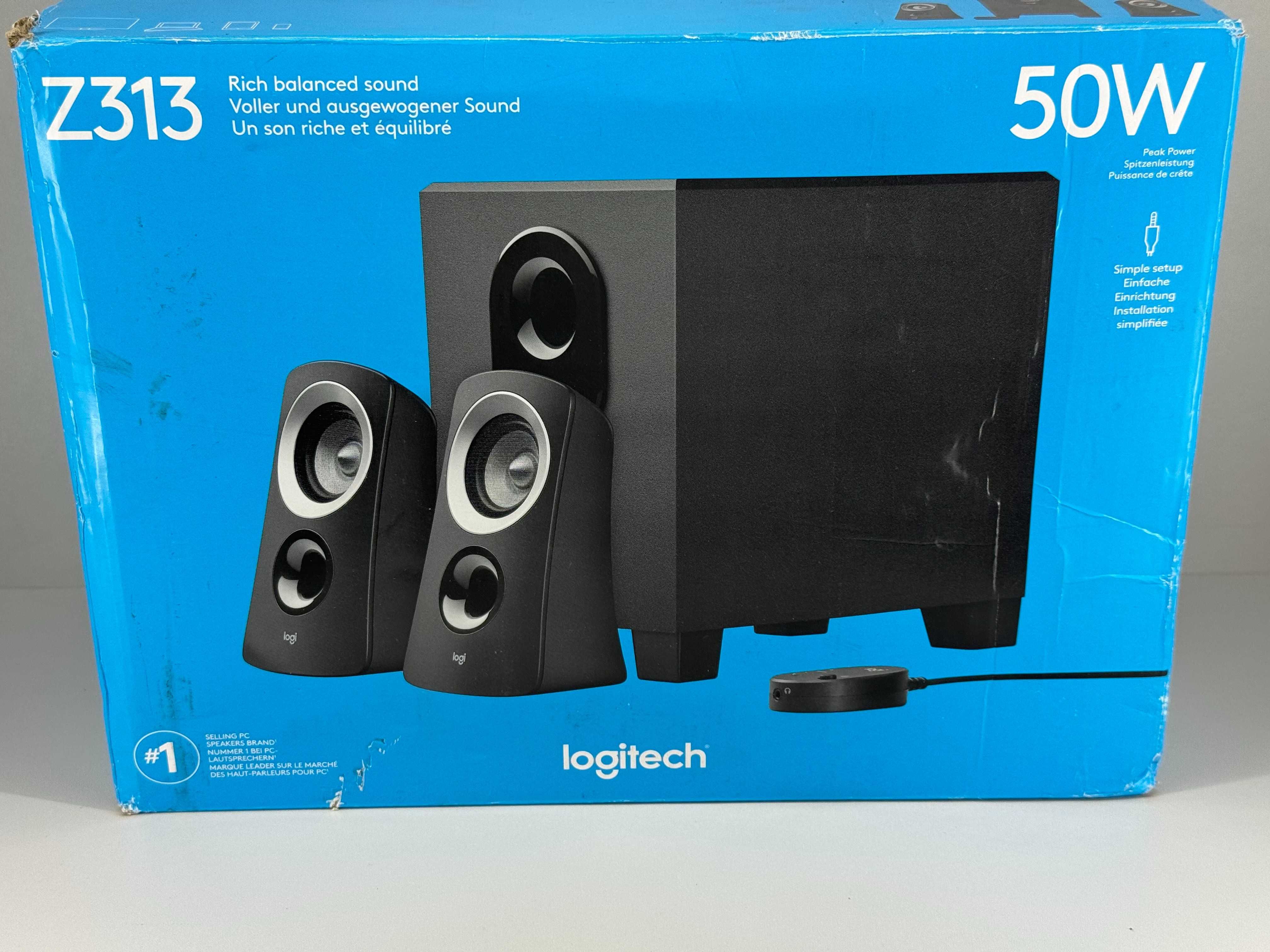 Zestaw głośników komputerowych 2.1 Logitech Z313 5W z subwooferem