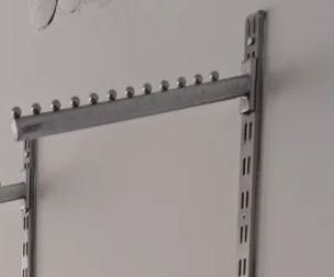 Стійка з вішалками, трубою-дугою та 2-ма полицями