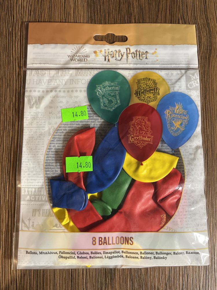 Balony ,,Harry Potter Hogwarts" Houses mix 8 szt.