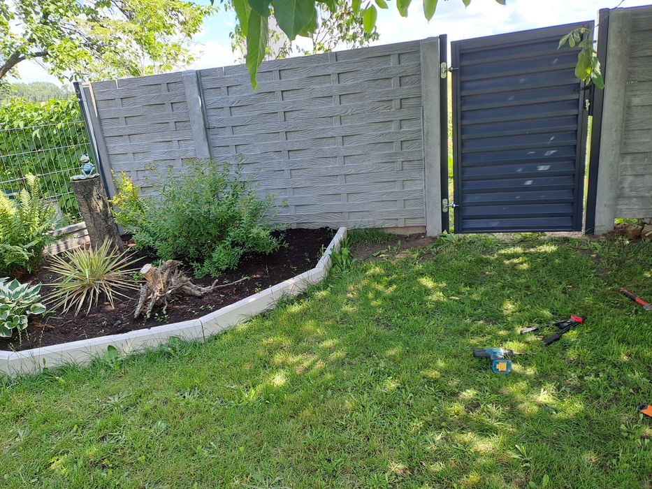 Ogrodzenie panelowe z  montażem