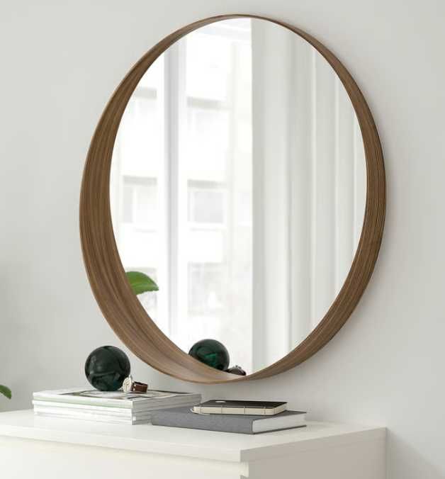 Espelho IKEA STOCKHOLM Ø80 cm – Chapa de nogueira