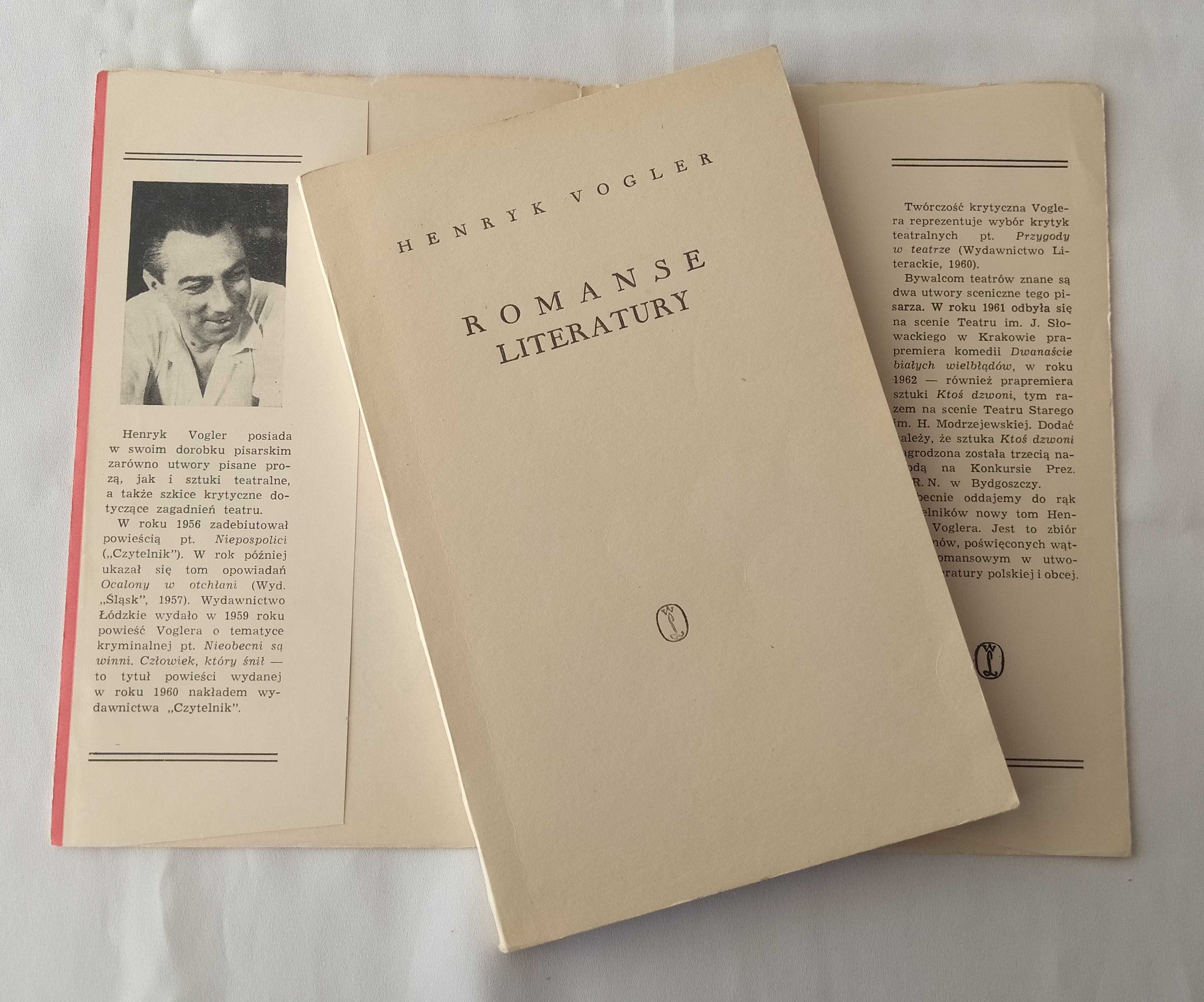 Romanse literatury – Henryk Vogler