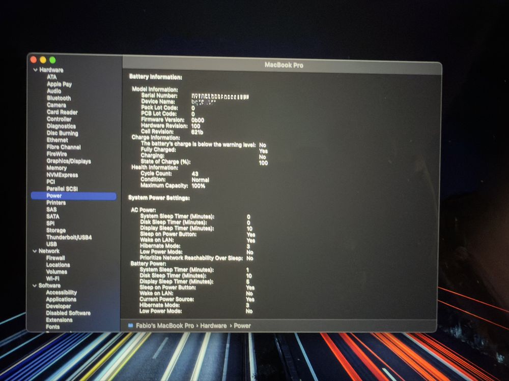 Macbook pro M3pro 18gb 512 ssd