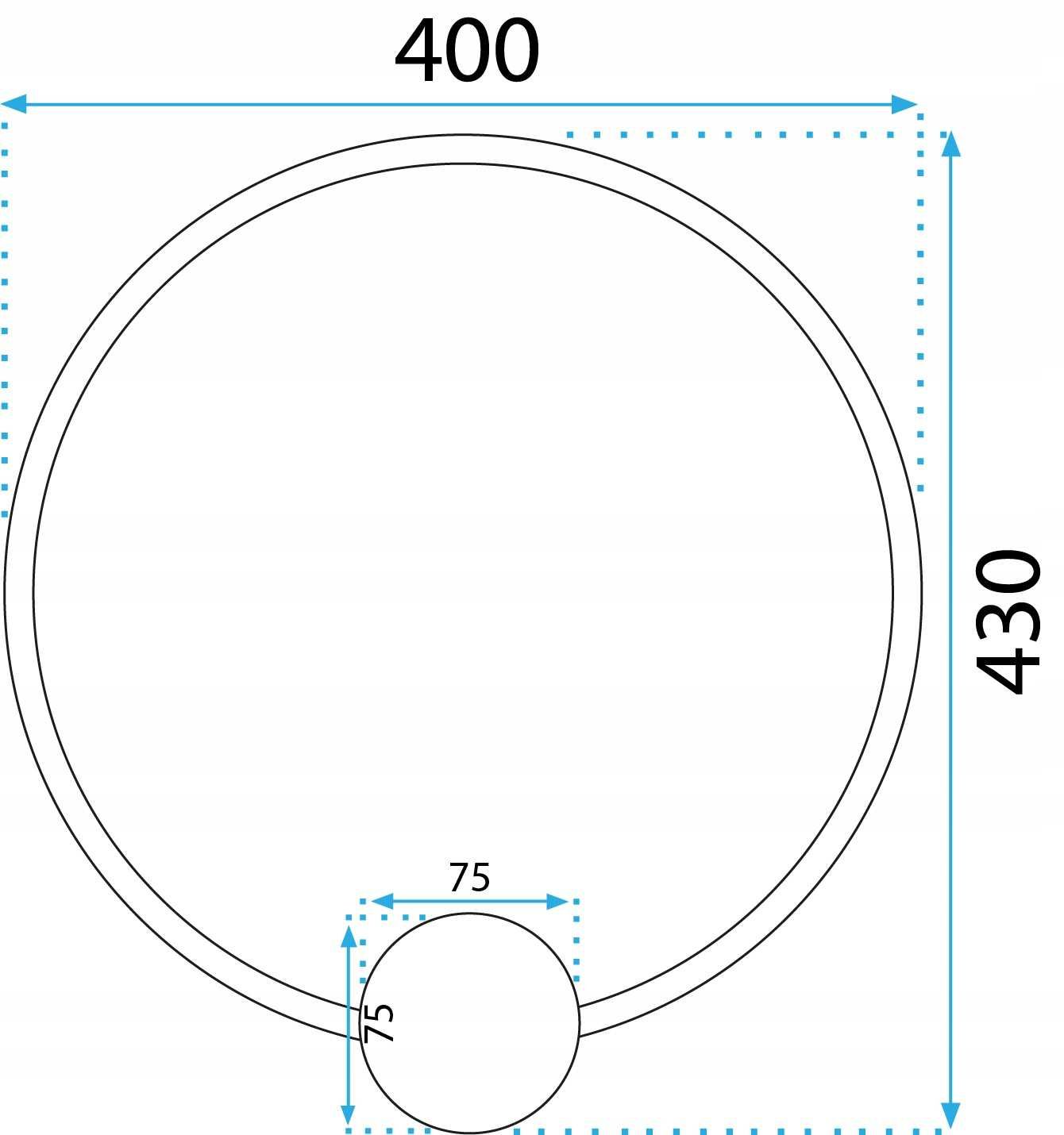 LAMPA ŚCIENNA kinkiet LED ring koło 40cm gold złoty APP1387