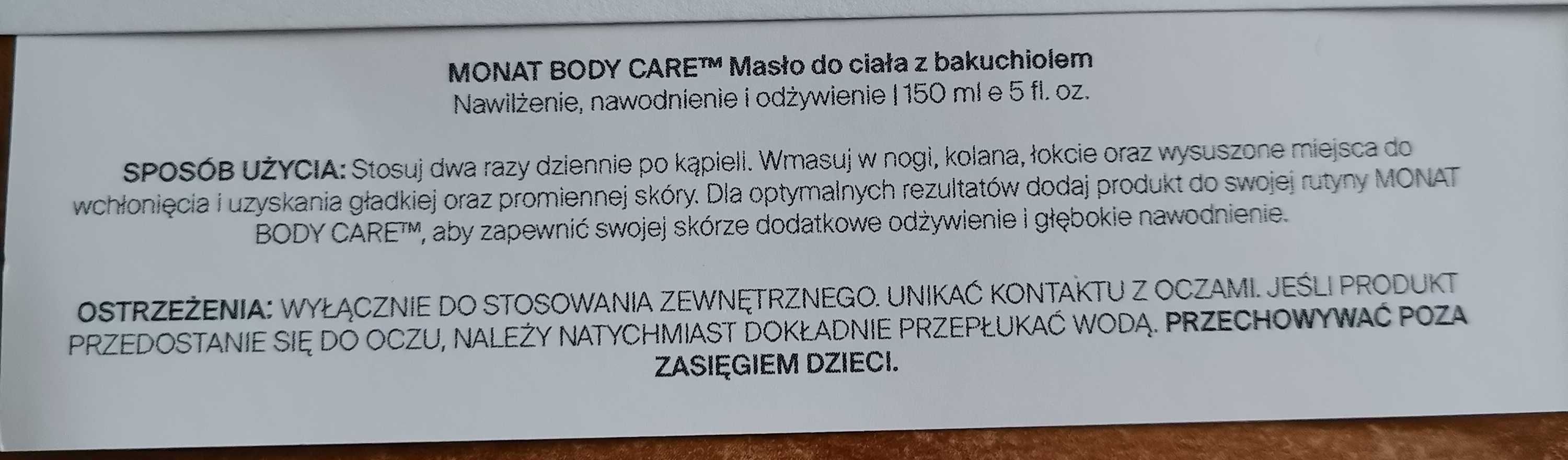 Monat Body Care Masło do ciała z bakuchiolem 150 ml