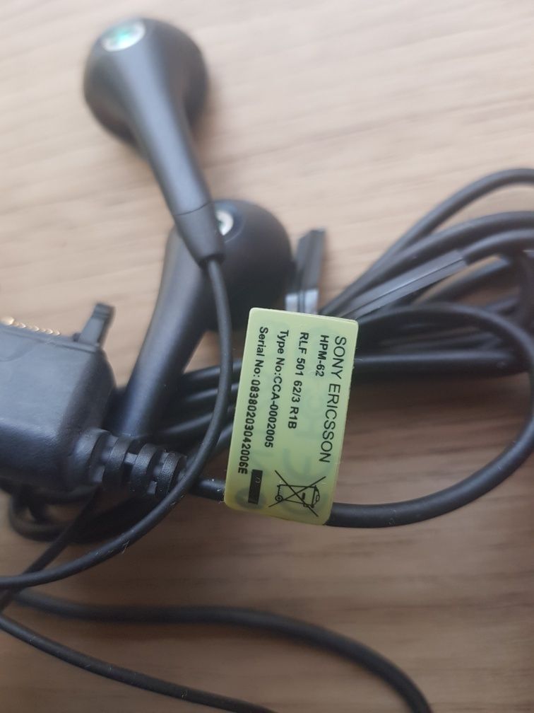 Nowe przewodowe słuchawki marki Sony Ericsson HPM-62.