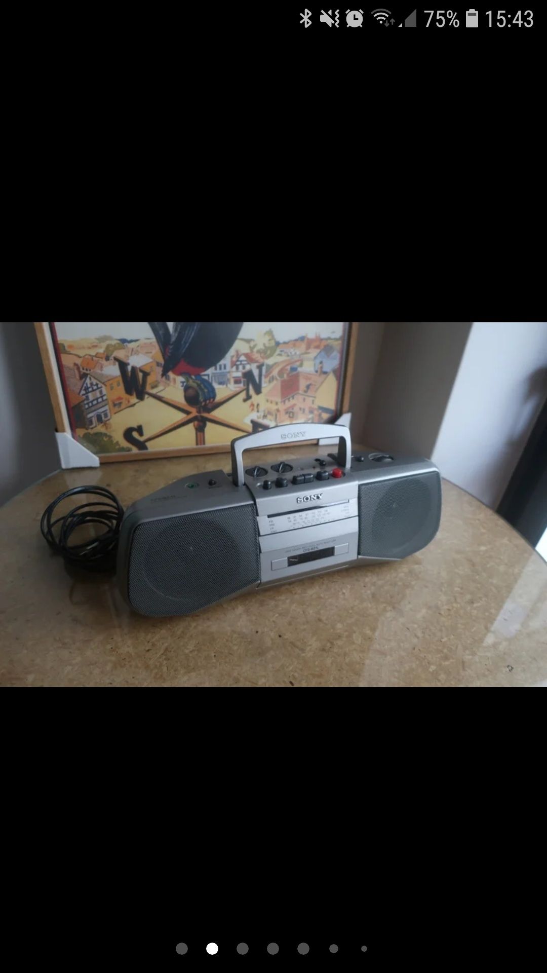 Sony Leitor de cassetes e rádio portátil Sony CFS-B21L (impecável)