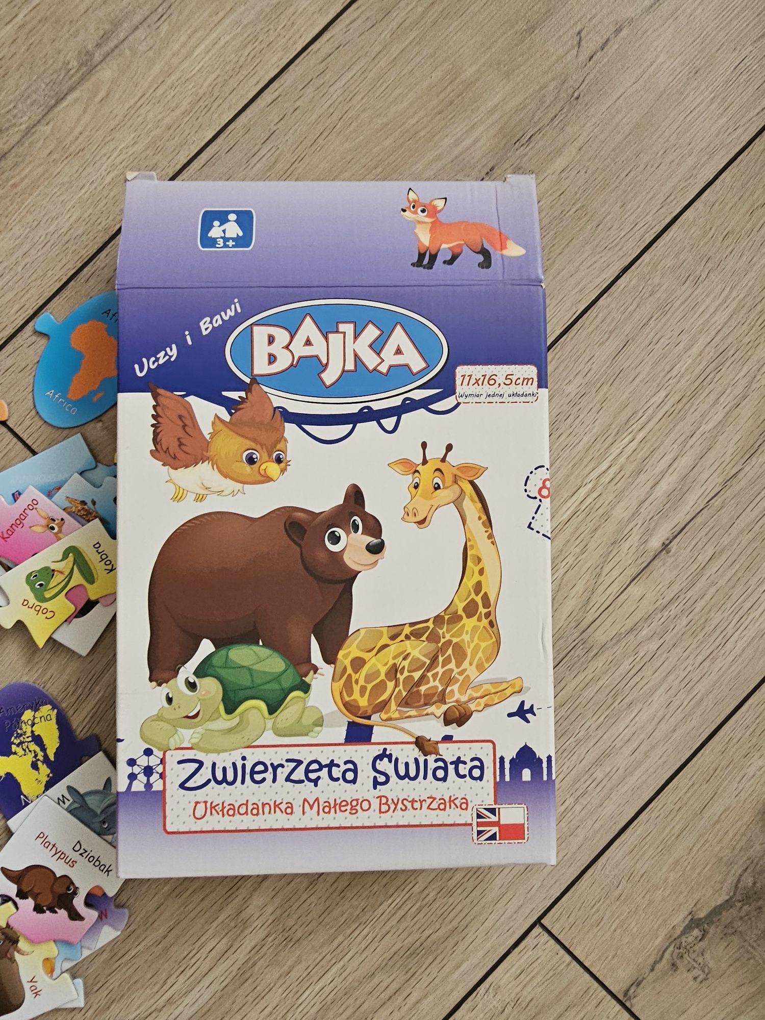 Puzzle Bajka Zwierzęta Świata