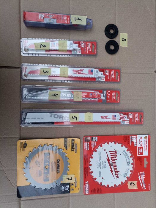 Ручний інструмент та витратні матеріали Milwaukee, Husky, Dewalt, Hart