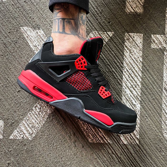 Мужские кроссовки Nike Air Jordan 4 Сrimson "Red Thunder" 41-45