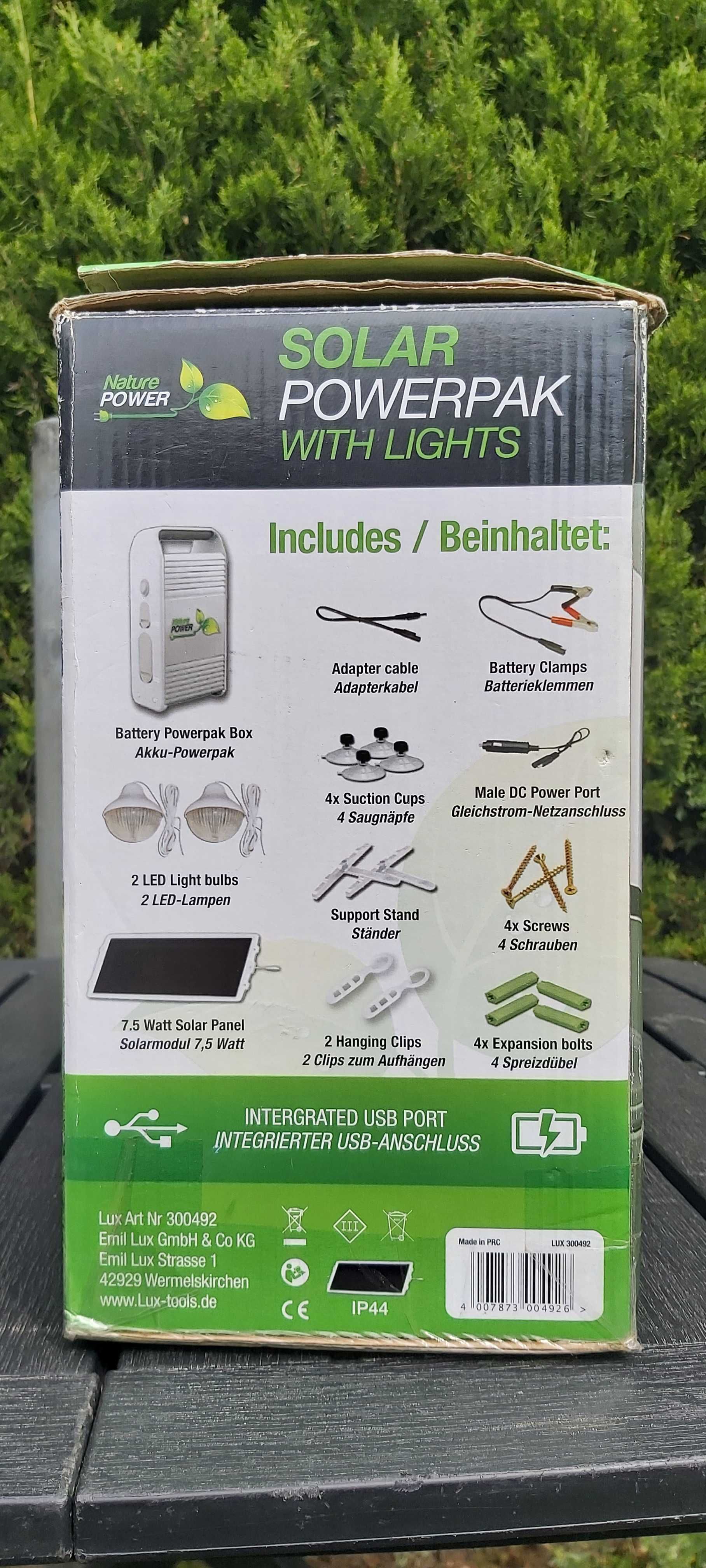 Zestaw solarny do kampera,kempingu,lodzi,solar 12 W