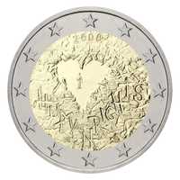 Монета 2 євро Фінляндія 2008 Декларація прав людини