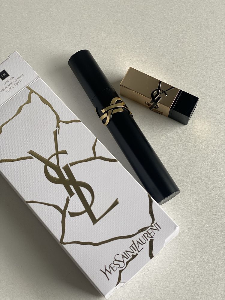 Zestaw YSL tusz lash clash + szminka