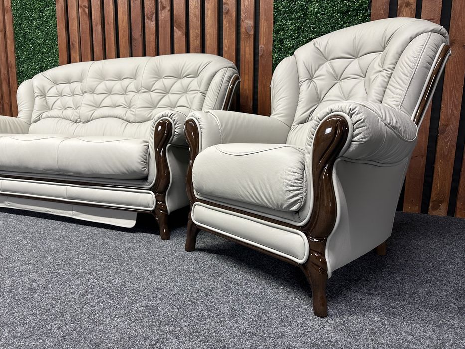 НОВИЙ розкладний комплект 3+1+1 Італія. Кожаный гарнитур, кожа