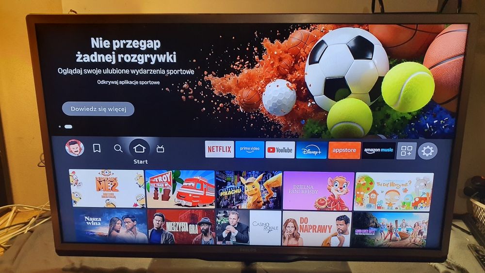 Telewizor LED Philips 40"+Amazon FireTv Stick, SmartTv, Wi-Fi.