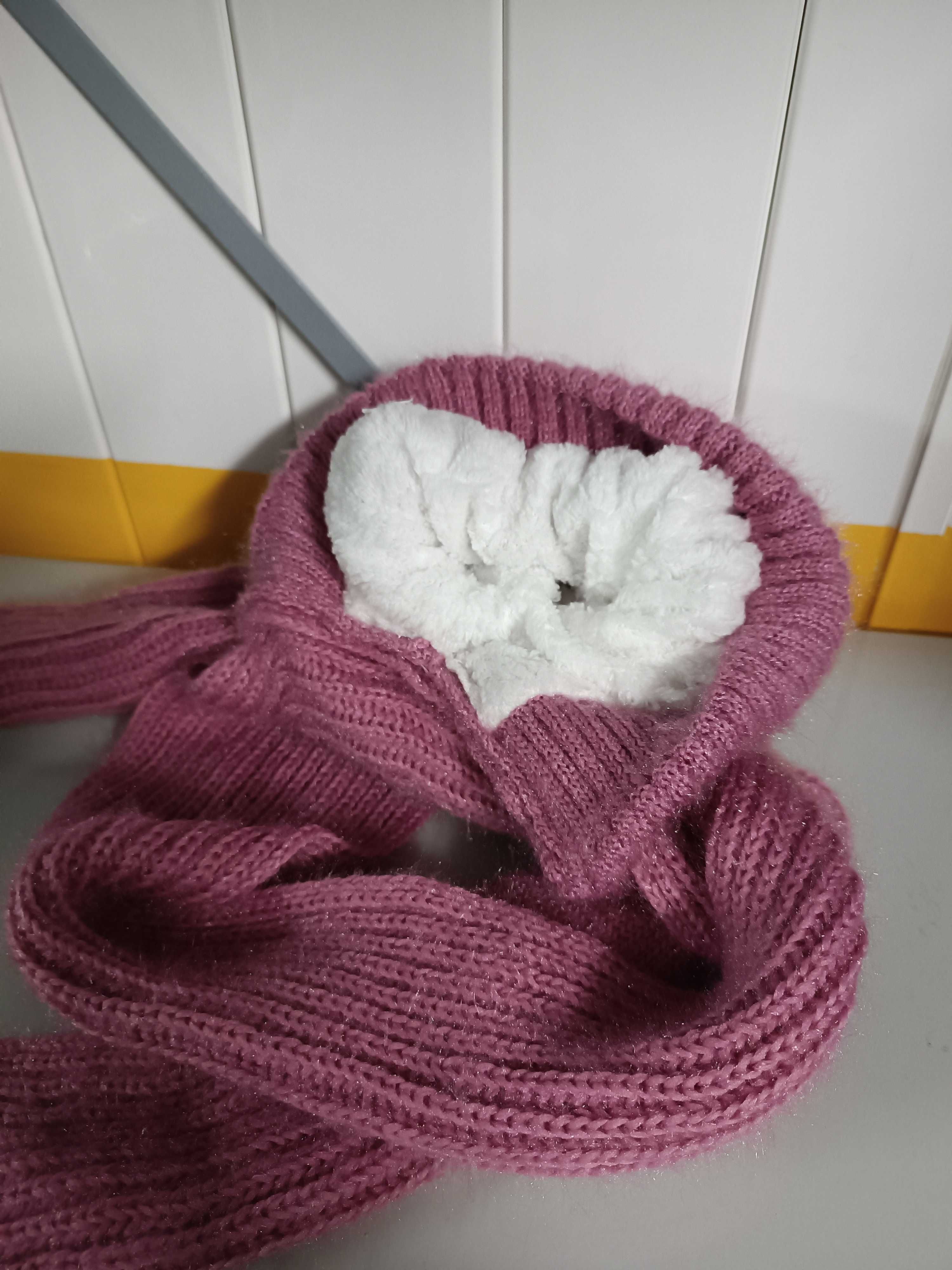 [NOVO] Conjunto gorro c/cachelol rosa