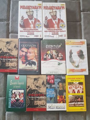 Kasety VHS. Kolekcja oryginalnych filmów.