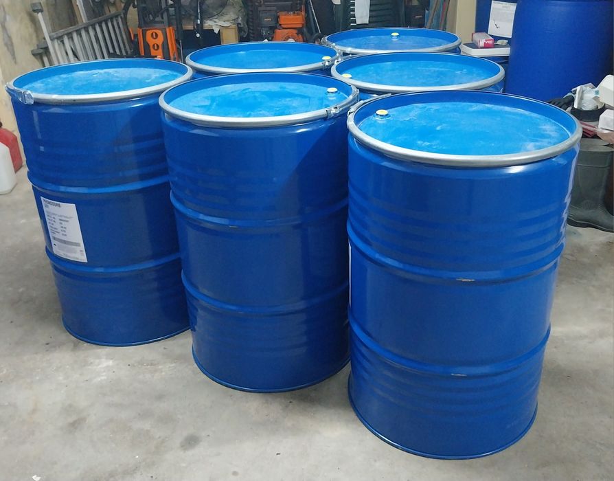 Bidons de 200L de metal reforçado, como novos, Poss. de entrega