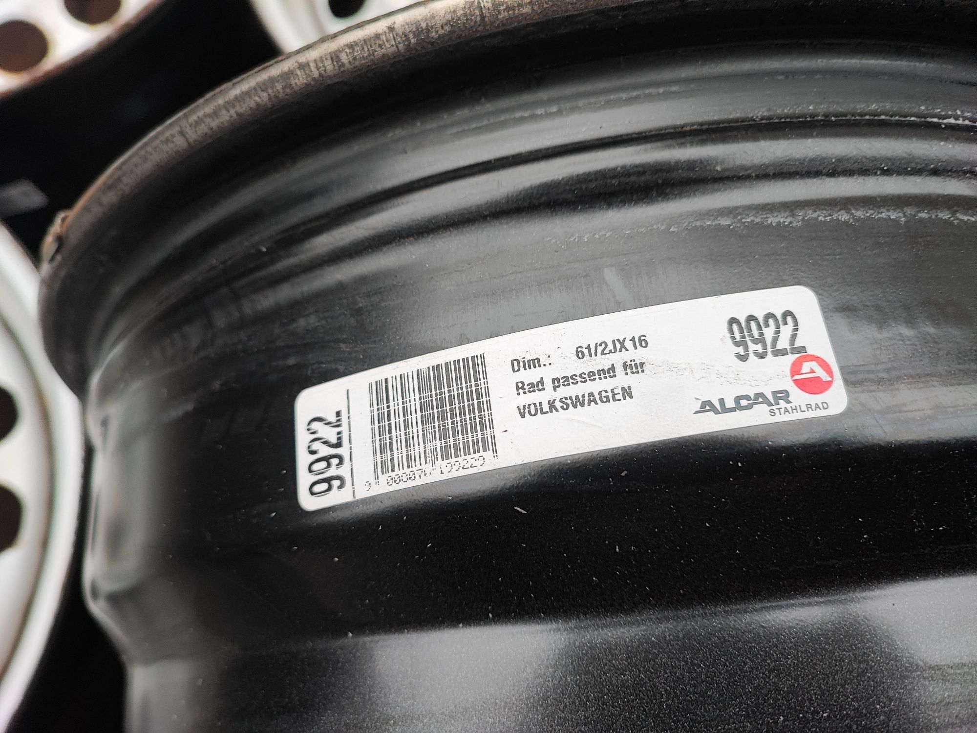 Felgi Stalowe VW Volkswagen 5x112 16" 6J ET 48 16 Skoda Audi Seat