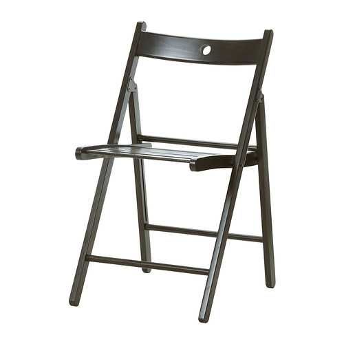 Krzesło IKEA czarne składane 2 sztuki