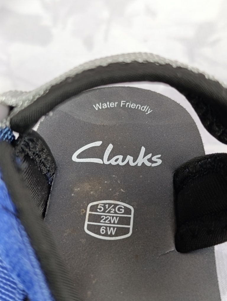 Sandały Clarks 22 Niebiesko Szare