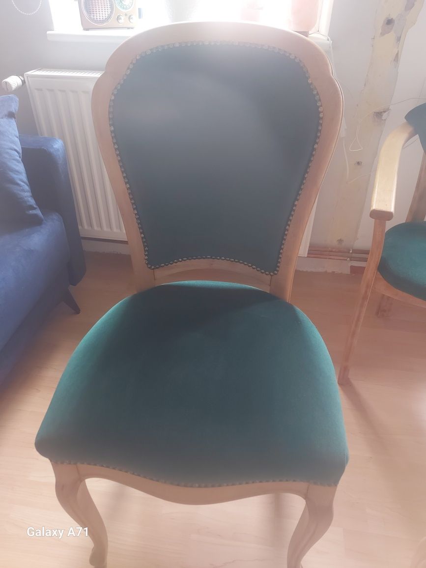 Krzesła drewniane ludwik