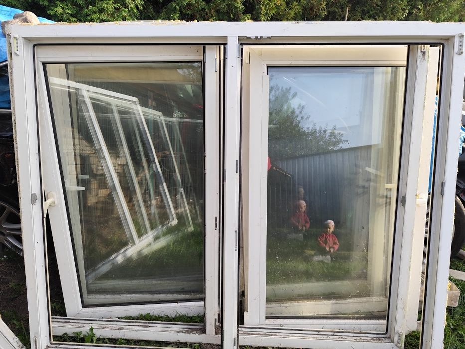 Okna dwuskrzydłowe po demontażu 176/143