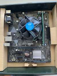 Материнская плата Asus Prime H310M-K + Intel Core i3 8100