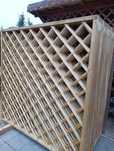 Panel ogrodzeniowy 180x180 cm Płot drewniany 180x60 PERGOLA do WIATY