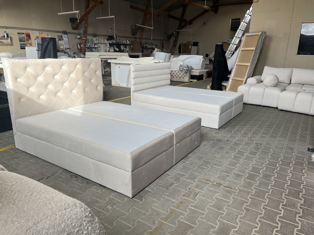 Lozko 160/200 - z pojemnikiem - nowe - powystawowe -50% - Outlet