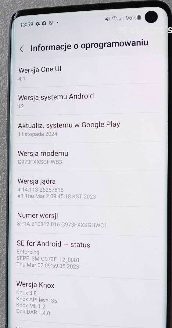 Samsung Galaxy S10 W bardzo ładnym stanie