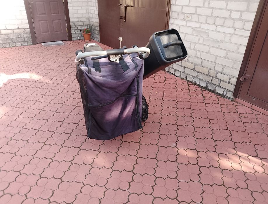 Садовий пилосос подрібнювач гілок Gude дробилка шредер