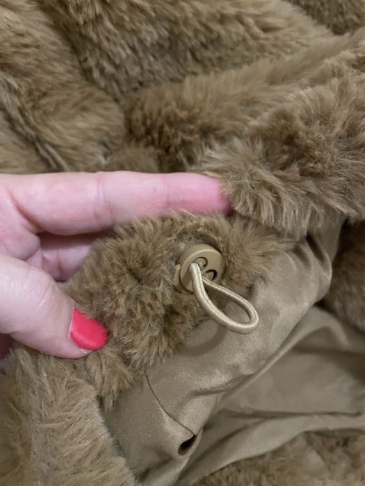 Casaco castanho pelo