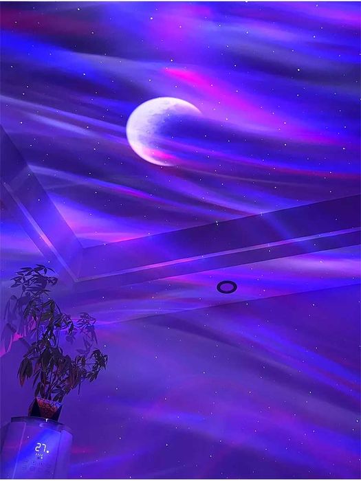 Крутой 3D проектор +музыка! Звездное небо, проекция луны, сияние!