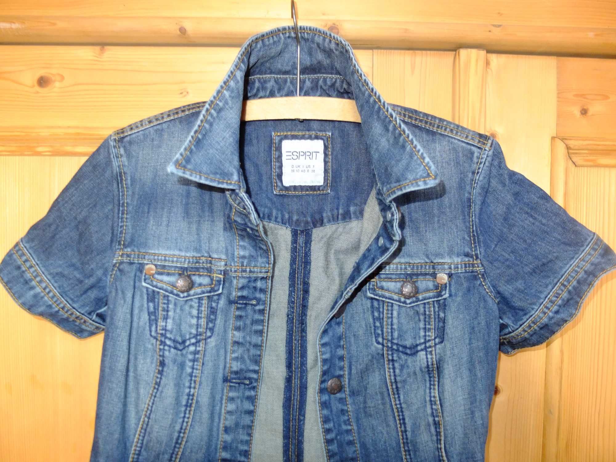 Sukienka szmizjerka jeans Esprit 36 S