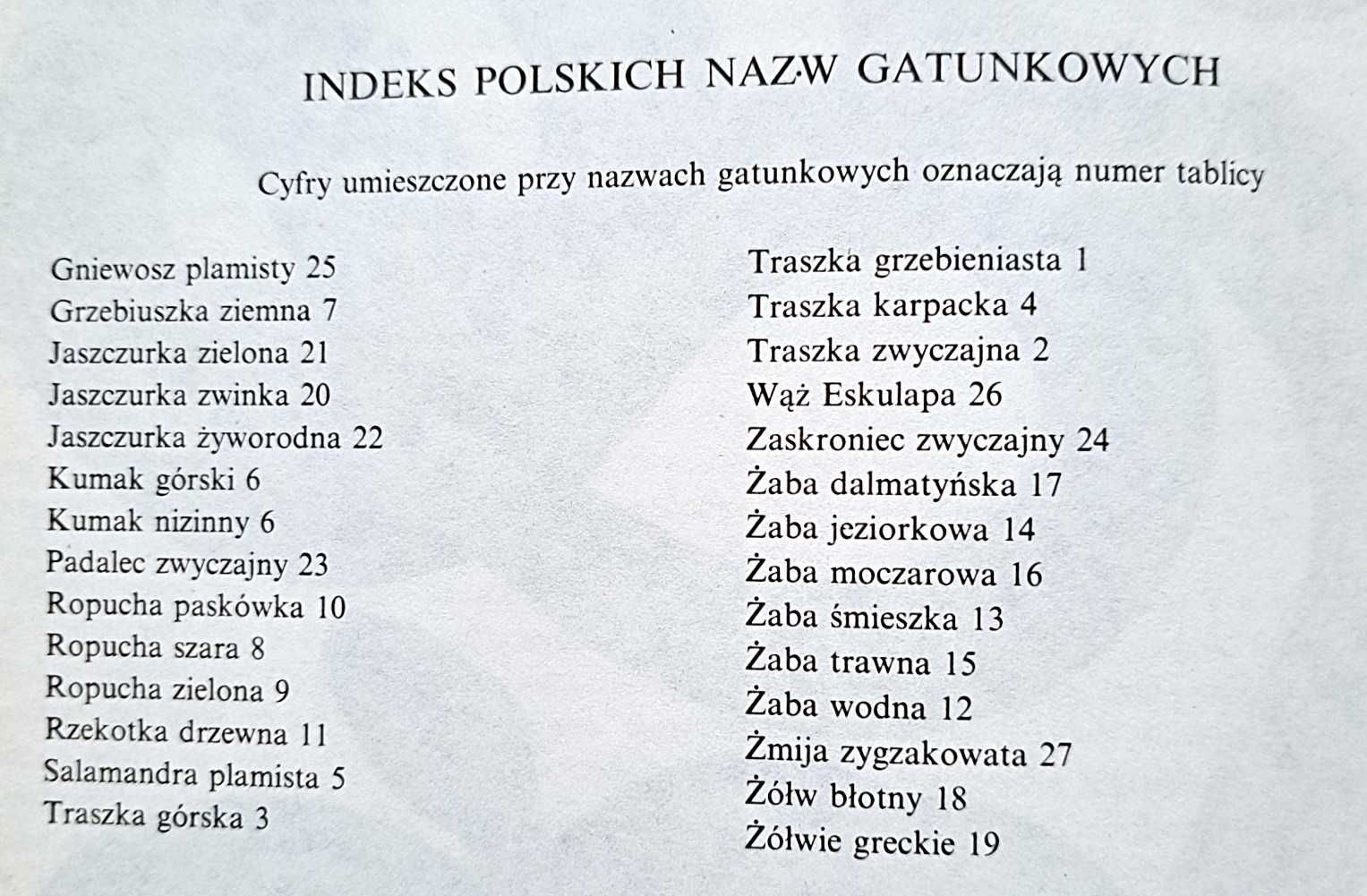 Płazy i gady Polski - Marian Młynarski wyd. 1987