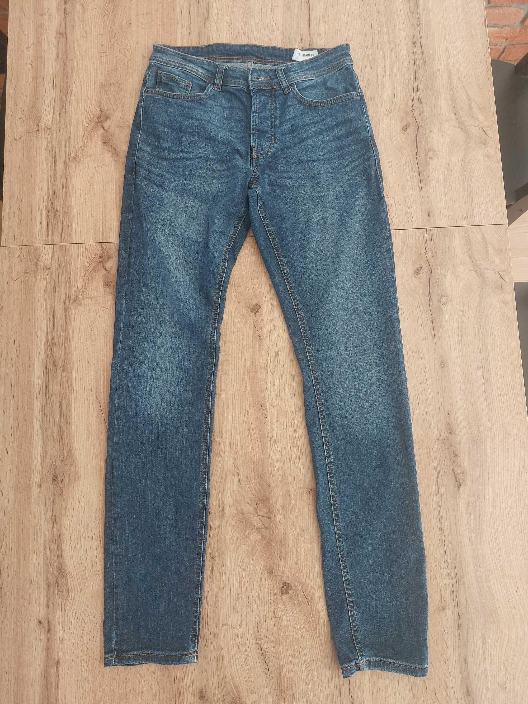 Jeansy granatowe slim W28/L32