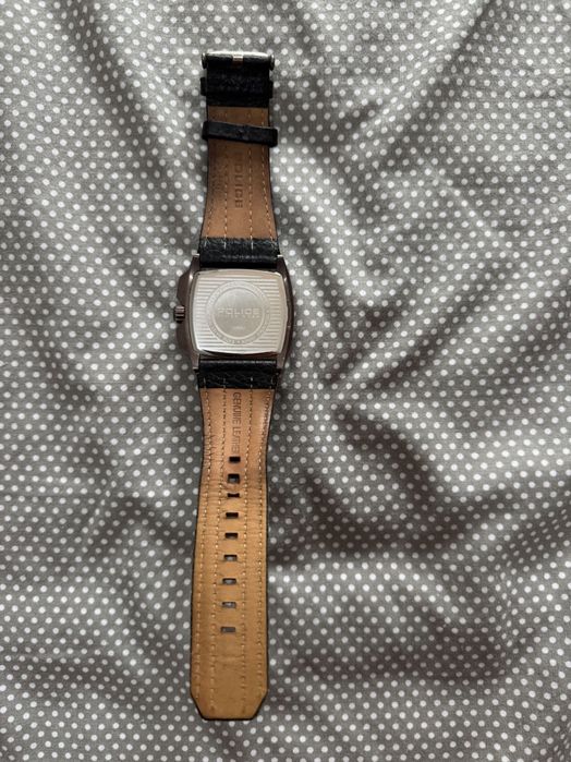 Relógio Police bracelete em pele