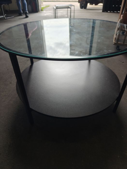 Mesa de centro tampo em vidro