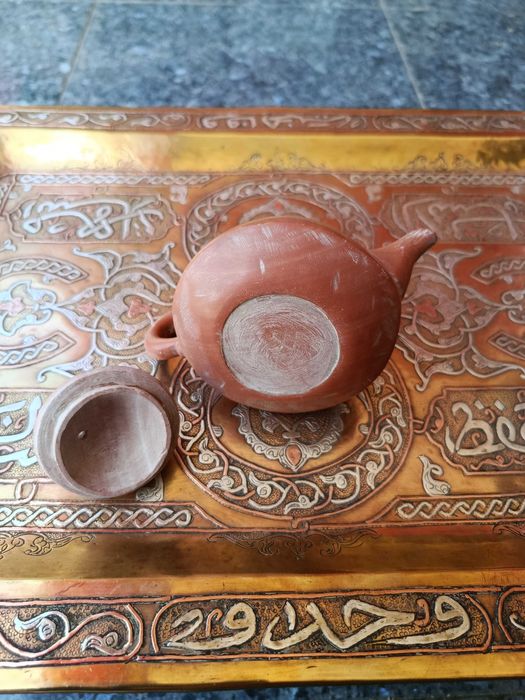 Bule e jade pedra dura Antigo 11 cm tampa forma de Rã