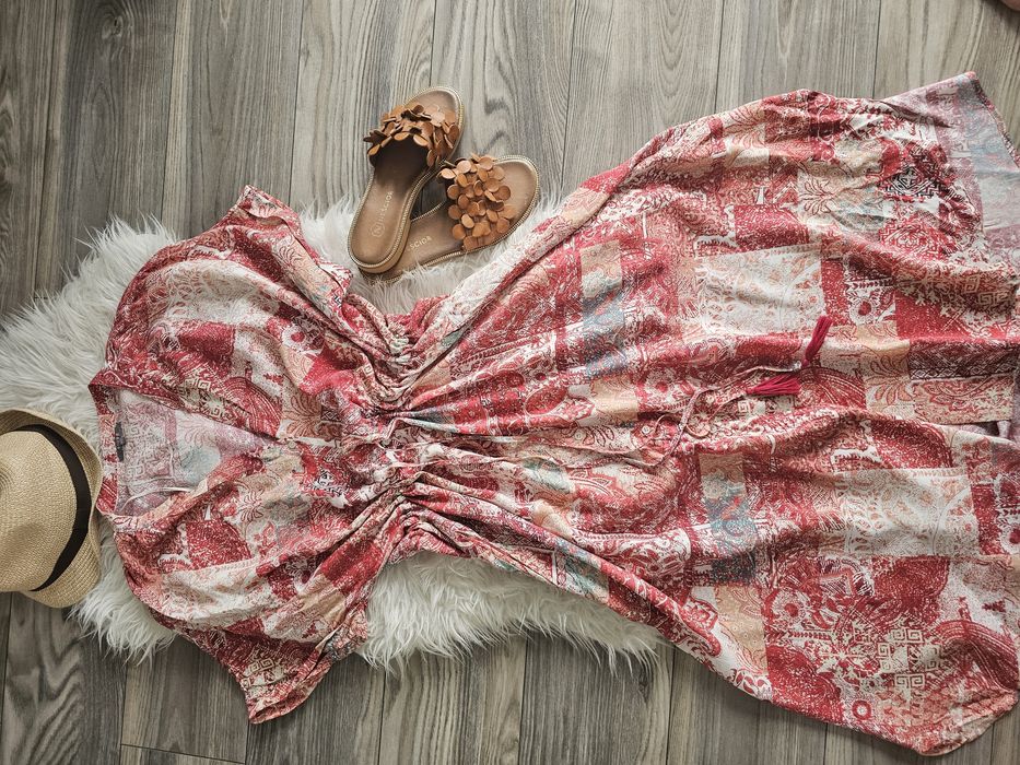 Oryginalna Sukienka boho rozm. 44, piękna