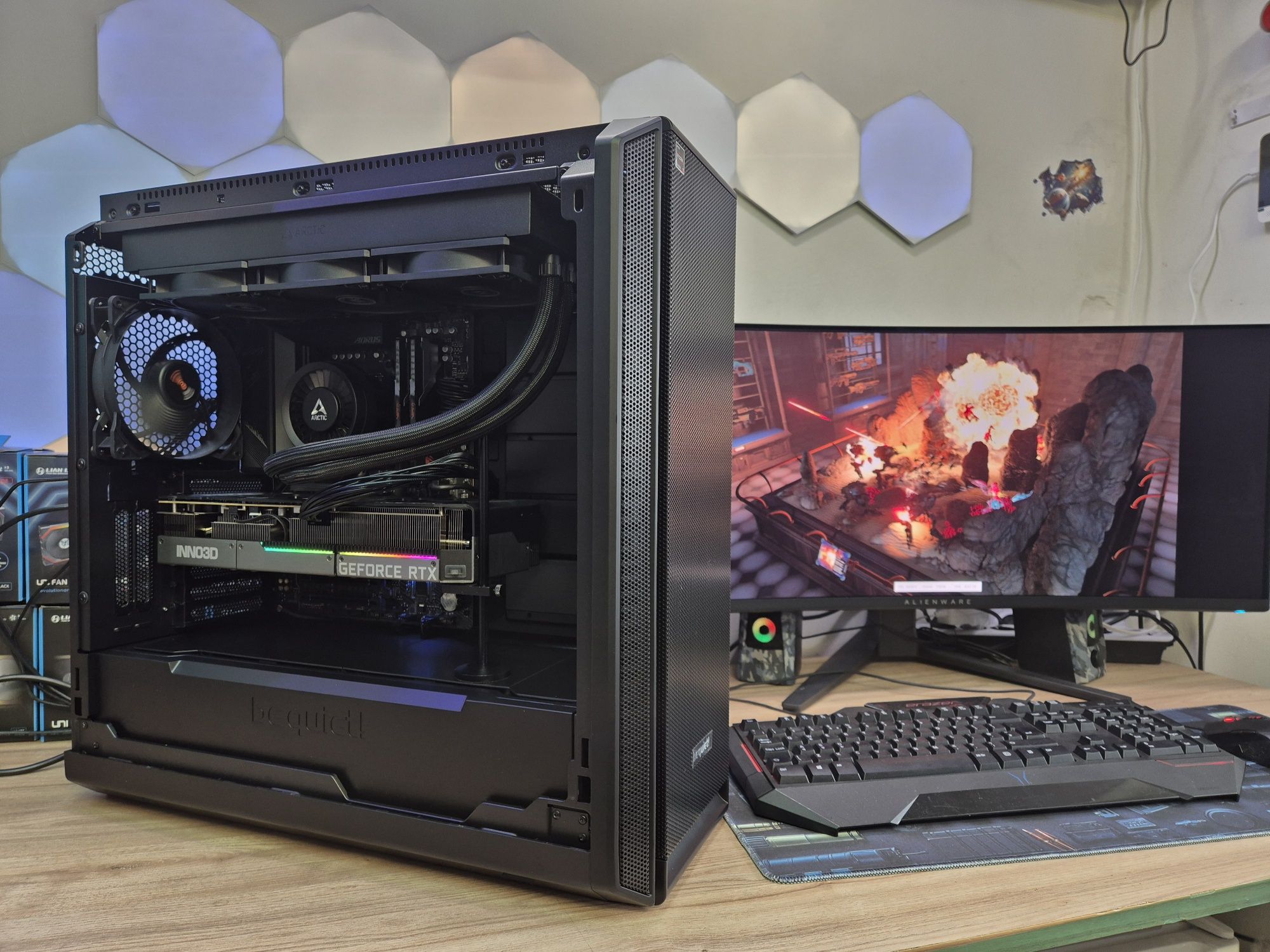 Gaming PC Ryzen 7 7800X3D 32GB RTX 4080 2TB Windows 11 Pro BeQuiet