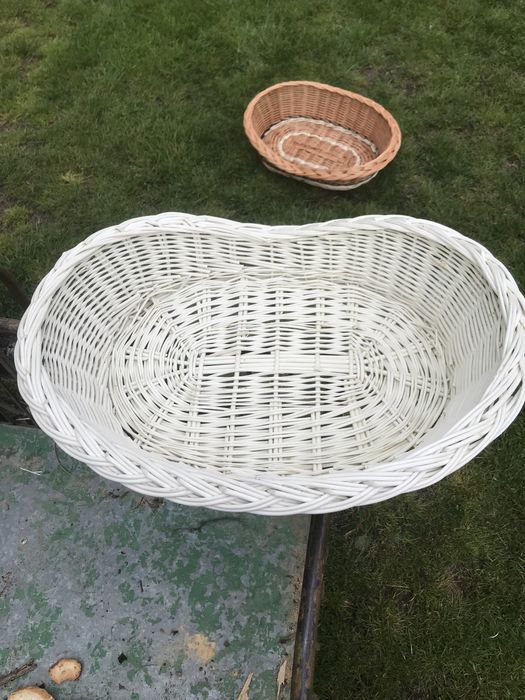 Legowisko dla pieska kotka nowe 73 x 54 cm kosz wiklinowy