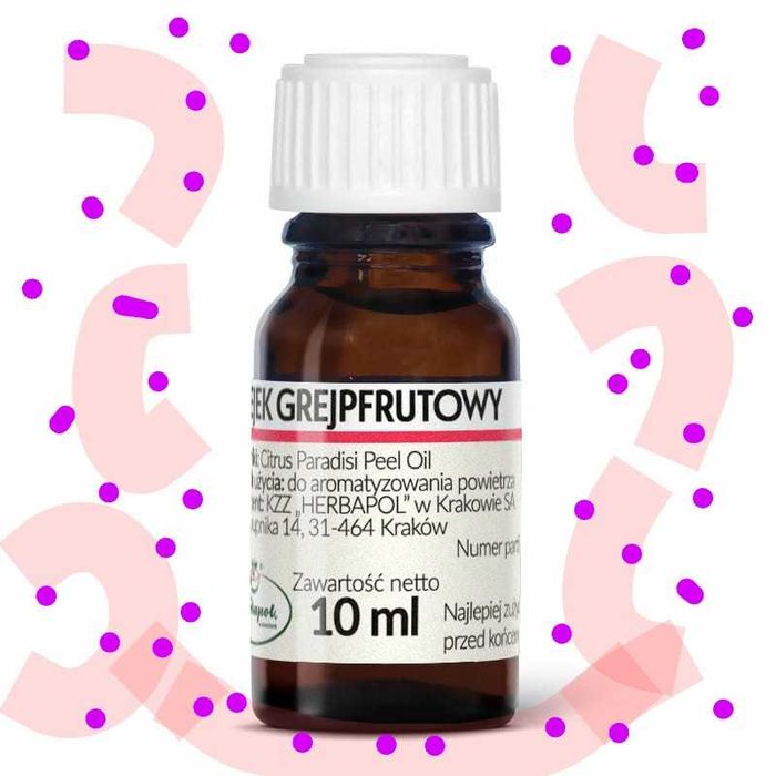 Grejpfrutowy olejek eteryczny 10 ml Herbapol Kraków