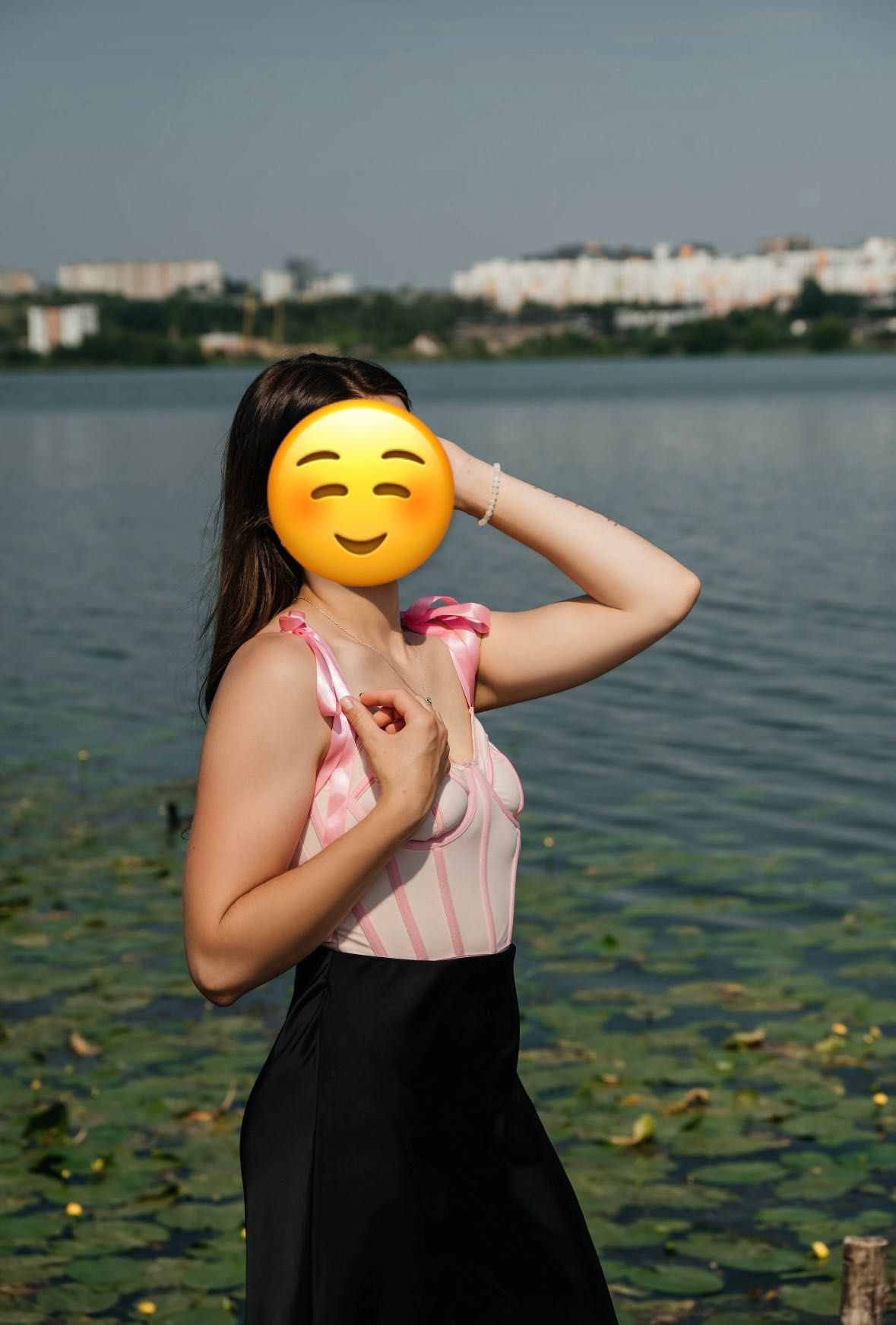 Жіночий корсет рожевий