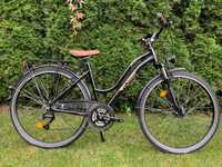 rower miejski czarny Romet Touring 24 biegi Deore Alivio
