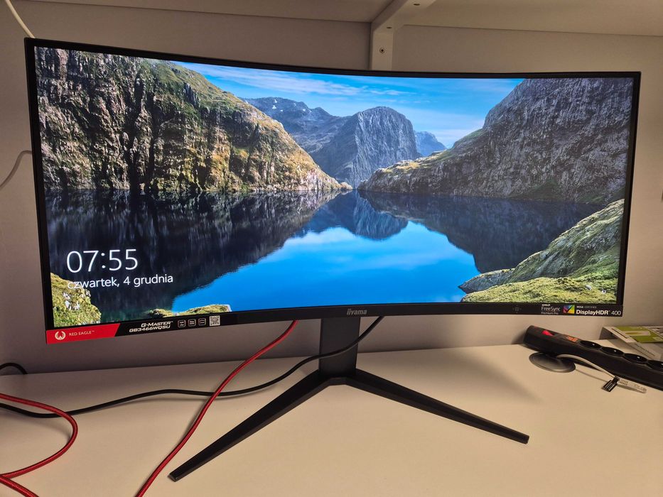 Monitor iiyama GB3466WQSU-B1 34" VA, 144Hz, 1ms+ kabel DisplayPort 2.0