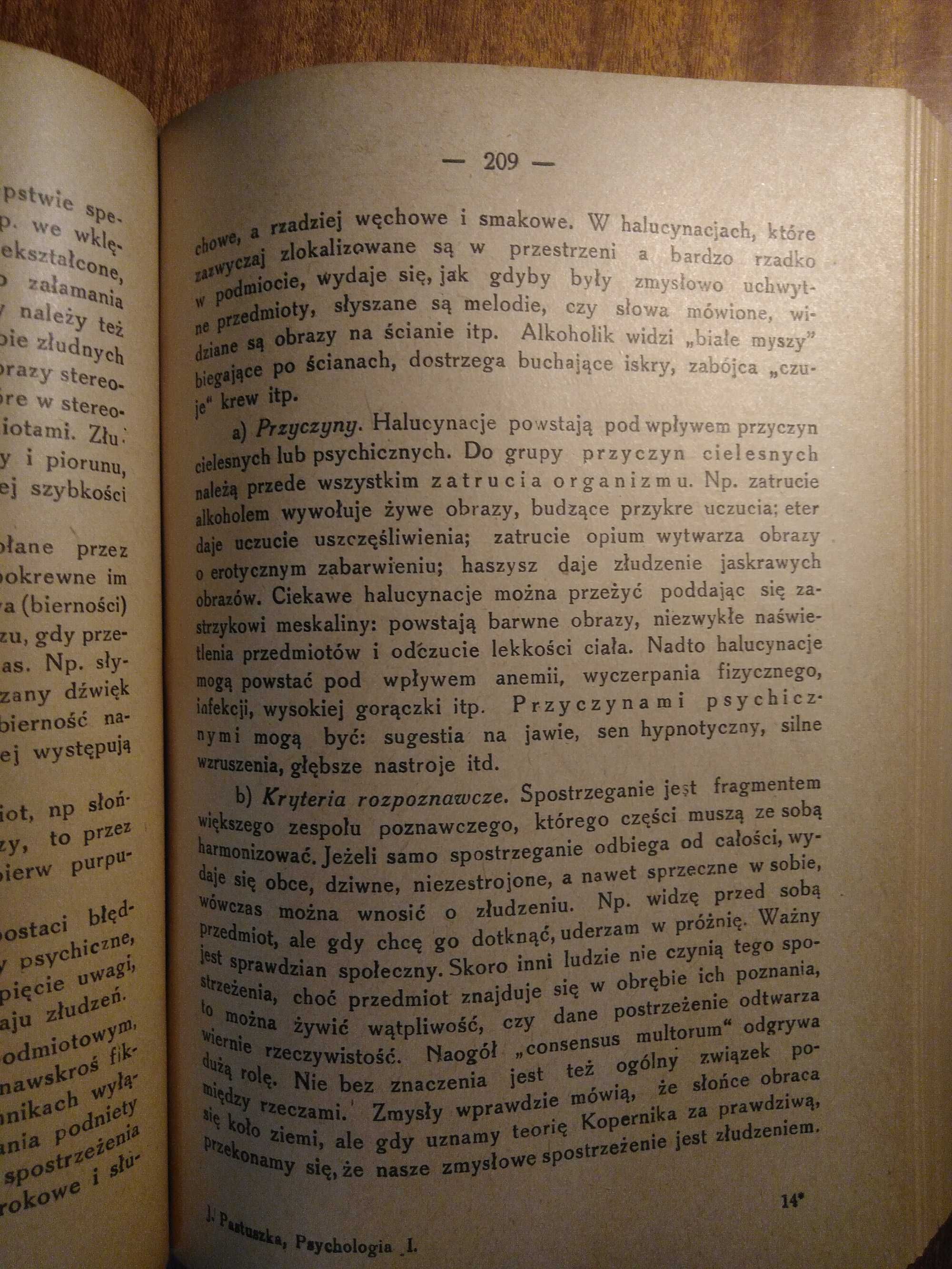 Psychologia ogólna - Pastuszka - 1946 - dwa tomy