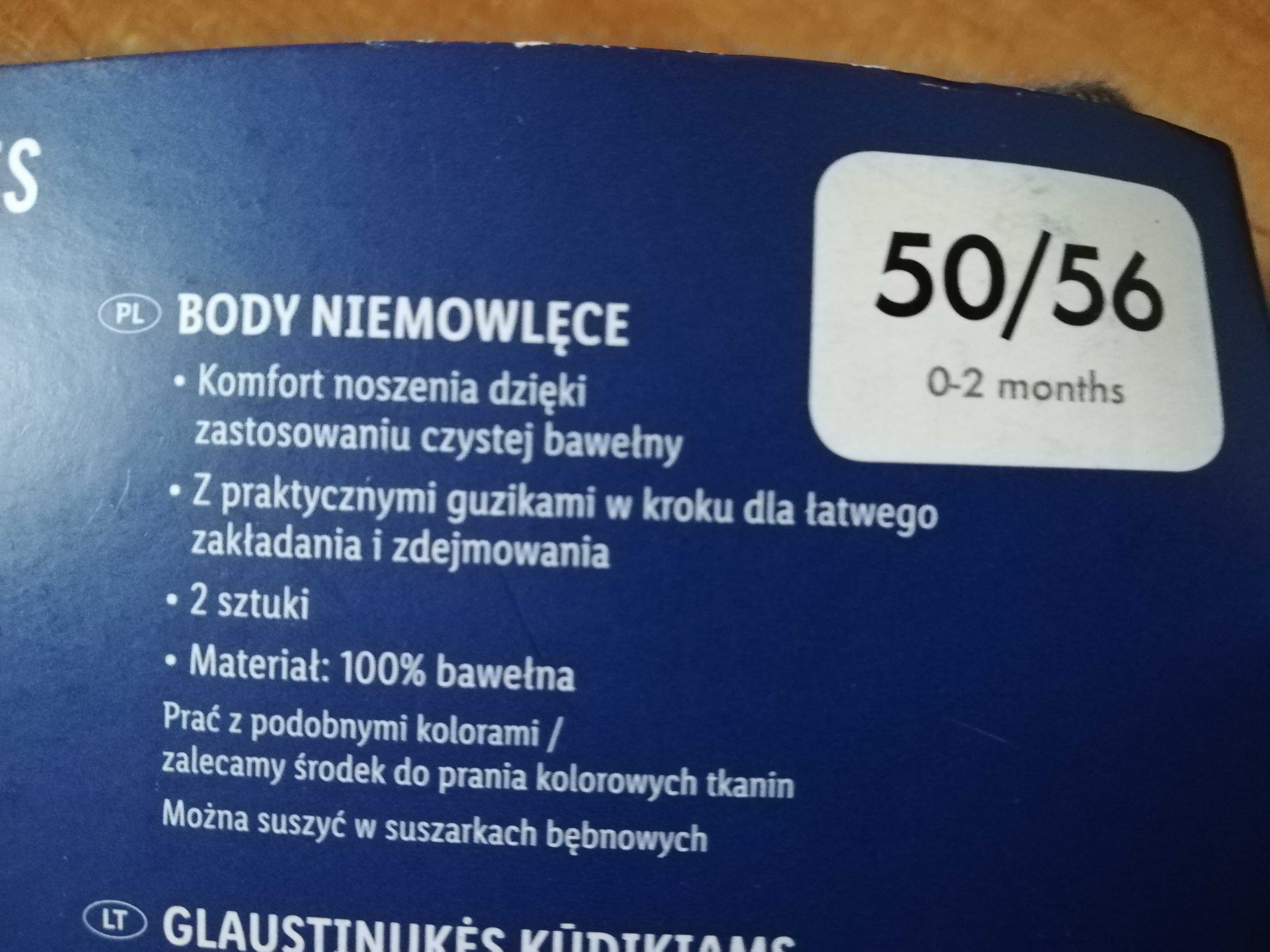 2x body niemolęce Lupilu 50 /56